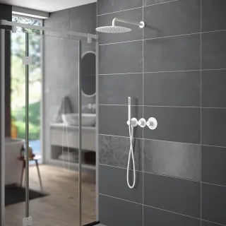 Душевой комплект Timo Saona SX-2359/16SM с термостатом белый матовый